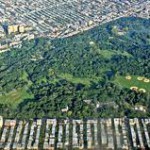 Prospect Park, aerial view