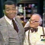 James Earl Jones and Will Lee in "A Walking Tour of Sesame Street," 1979. 