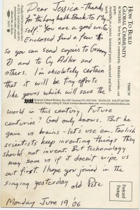 Pete Seeger Postcard